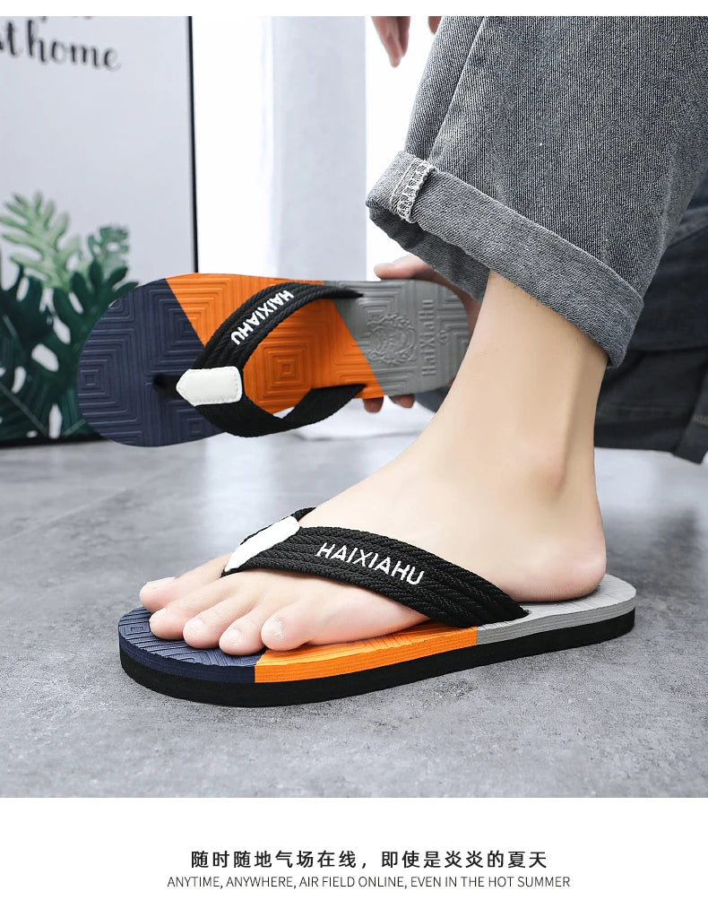 Men's EVA Flip Flops — Lightweight Non-Slip Beach & Indoor Slides