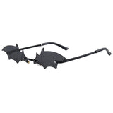 Bat Wing Rimless Sunglasses – Gothic Party Eyewear