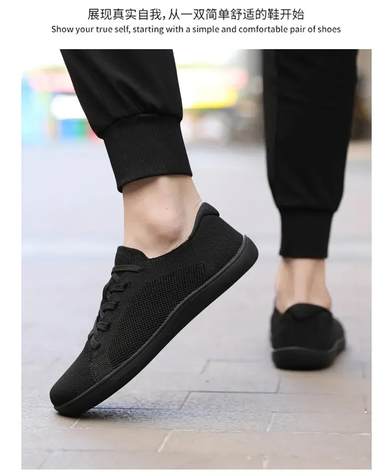 Summer Men's Casual Sports Shoes, Men's and Women's Wide Version Barefoot Shoes Outdoor Running Casual Shoes, Minimalist Shoes