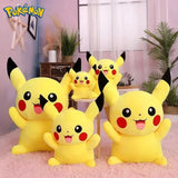 25/45/55/65CM Pokemon Pikachu Plush Doll Japanese Cartoon Animal Stuffed Toy Kawaii Pikachu Ornaments Sofa Cushion Plushies Gift