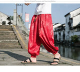 Men’s Ice Silk Dragon Jacquard Bloomers