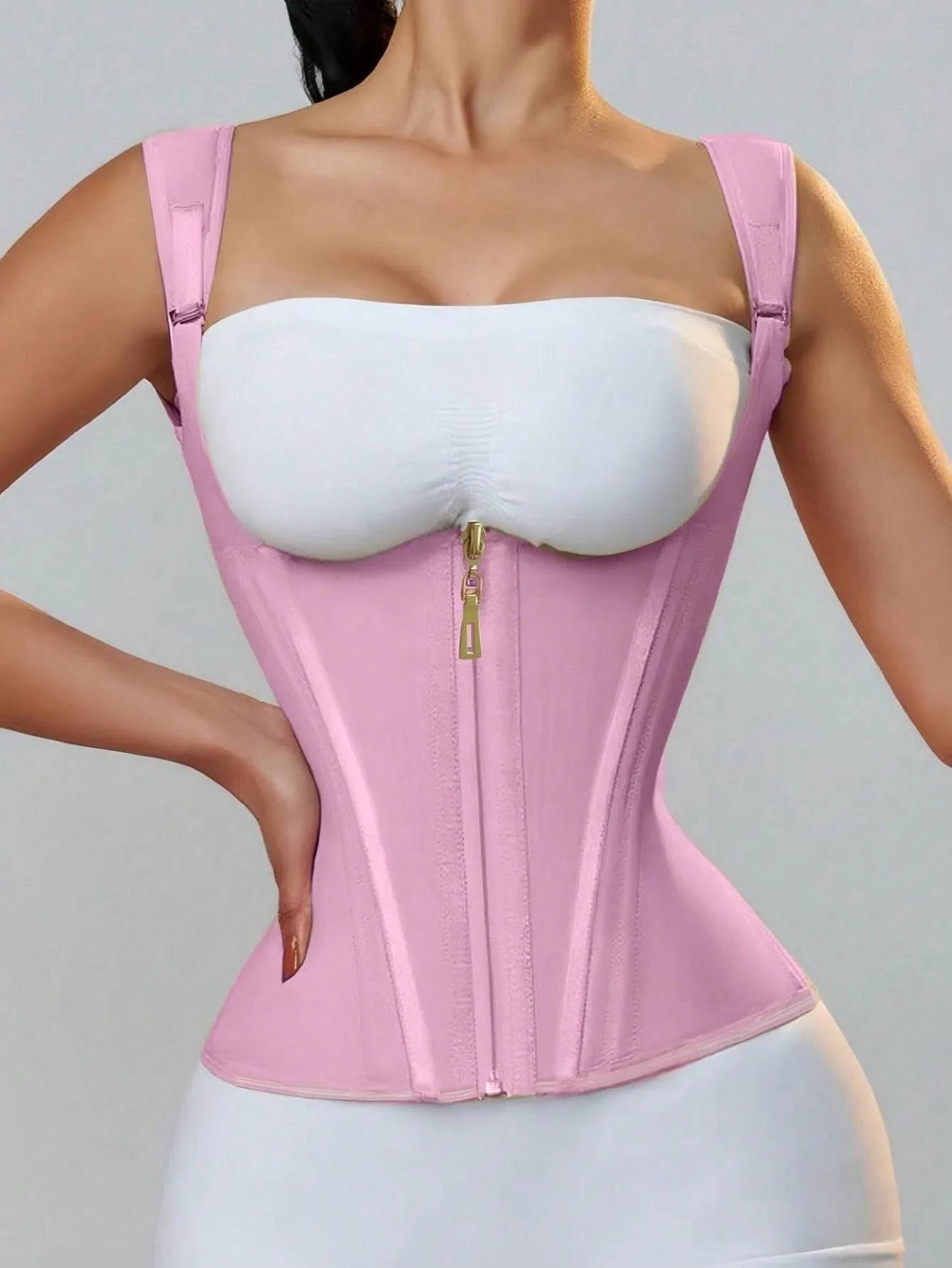 Women’s High-Compression Latex Waist Trainer – USA-Made Colombian Style Slimming Shaper