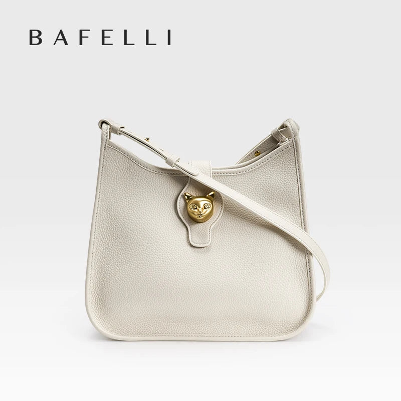 BAFELLI Genuine Leather Bucket Bag – Shoulder & Crossbody