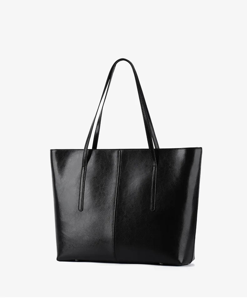 Burminsa Vintage Genuine Leather Tote Bag for Women
