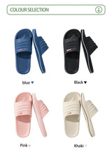 EVA Couple Slippers Slip on Soft Bottom Home Slippers Comfortable Simple Casual Slippers