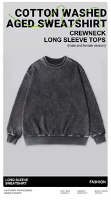 Men’s Washed Cotton Crewneck Sweatshirt