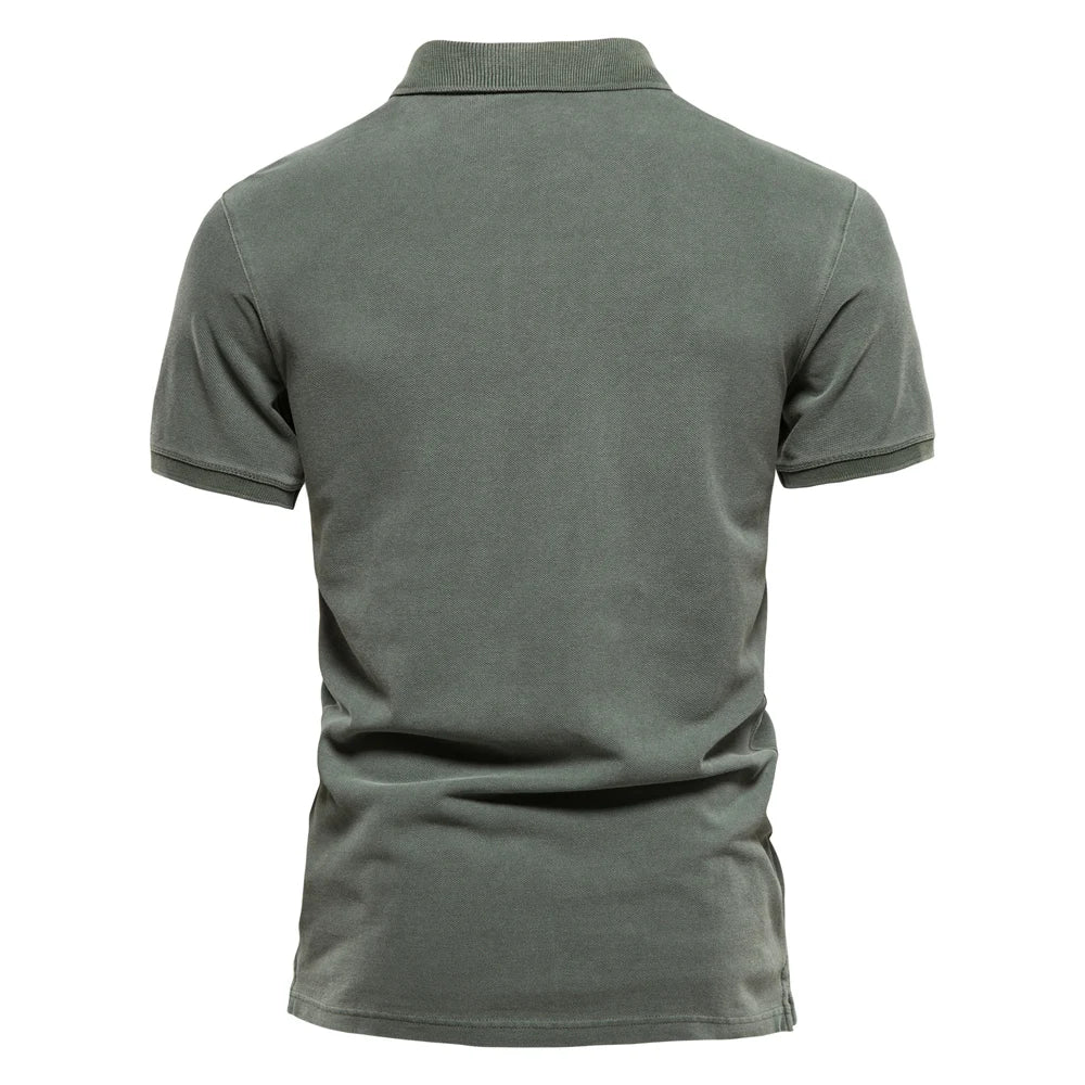 AIOPESON Cotton Polo Shirt for Men – Classic Fit