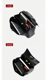 2026 large Genuine leather shoulder bag armpit top layer cowhide large capacity women's commuting high-end tote bag