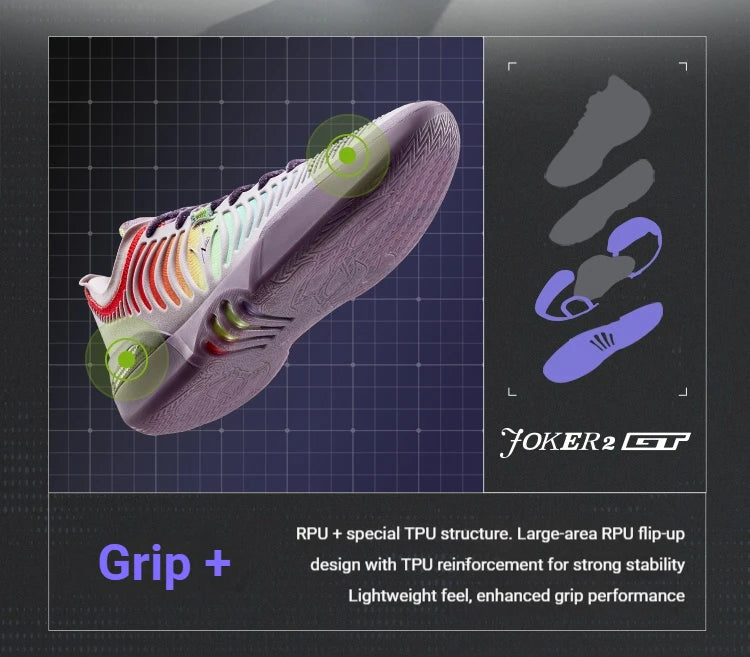 361 Degrees Joker 2 GT Men Basketball Shoes New Trendy Leather Breathable Shock-Absorbing Wear-resistant Male Sneakers 672611111