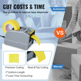 SucceBuy ZCUT-9 Automatic Tape Cutting Machine Paper Slitting Dispenser 6-60mm Adhesive Electric Tape Cutter for Product Package