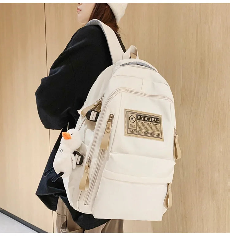 Fashion Big Student School Backpack Rucksack Girls Boys School Bag High Capacity Women Backpack Female Leisure Travel Mochila