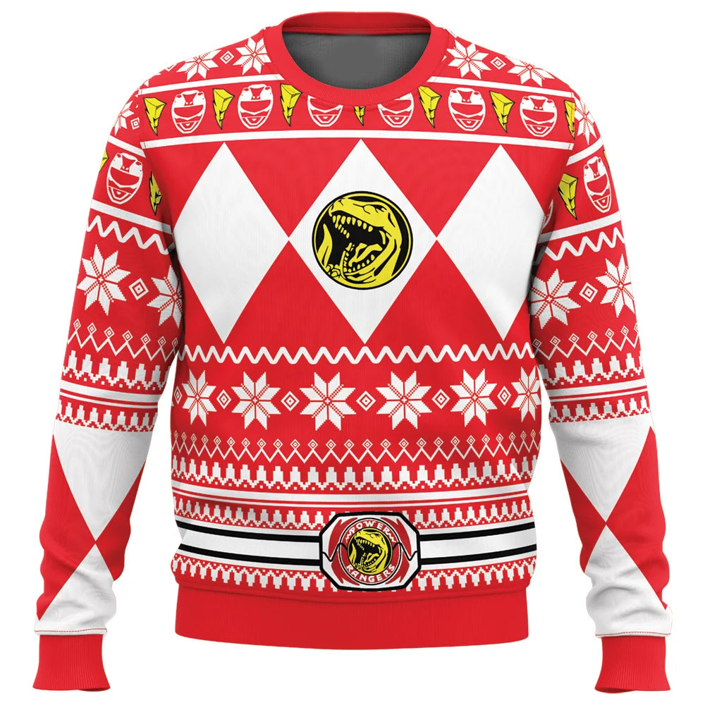 Unisex Power Ranger Christmas Sweater