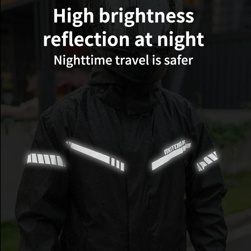 Motor Air Motorcycle Raincoat – 2-Piece Riding Suit