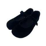 Tipsietoes 2026 Sprinng Autumn Barefoot Cow Suede Genuine Leather Women Ballerina With Zero Drop Flat Soft Sole Wider Toe Box