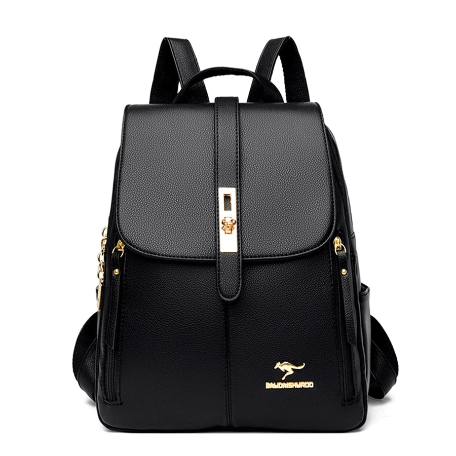 Luxury Vintage Leather Backpack
