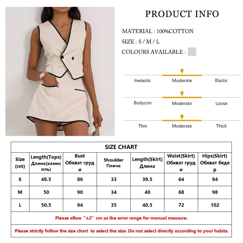 TTQV Summer Slim Khaki Cotton 2 Piece Set Woman Outfit 2025 Fashion Sleeveless Crop Top With High Waist Shorts Set Streetwear