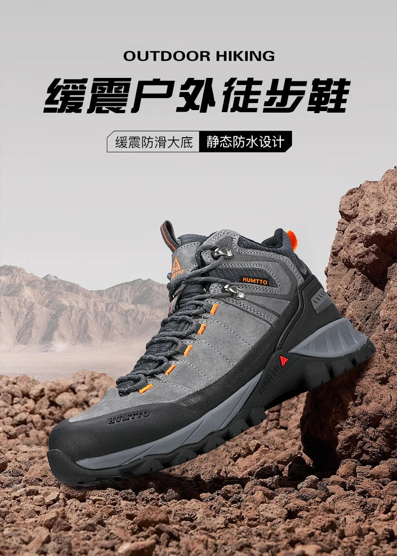 HUMTTO hiking shoes Men Winter Men outdoor Waterproof Sneakers Casual walking shoes women Trainers ankle trekking hunting boots
