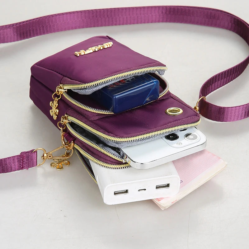 Women's Mini Crossbody Phone Bag – Flap Shoulder & Neck Pouch