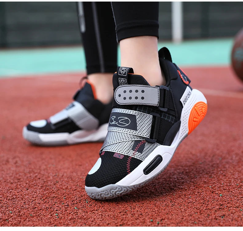 Kids' Pro-Grip Athletic Basketball Shoes