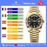 2026 New PAGANI DESIGN DD36 Mens Mechanical Watches Gold Luxury Automatic Watch For Men AR Sapphire Mirror Waterproof Gift Clock