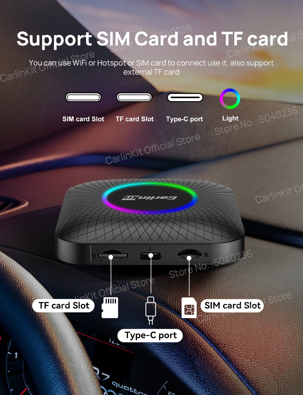 CarlinKit Wireless CarPlay & Android Auto AI Box