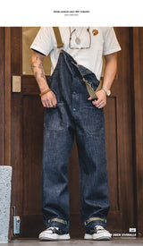 MADEN Vintage Denim Deck Strap Straight Leg Jeans – Men
