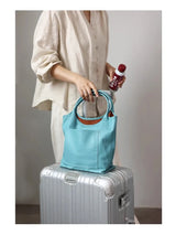 Women Genuine Leather Tote Luxury Light Weight And Comfortable To Use Handbag Colorful Soft Shopping Bags