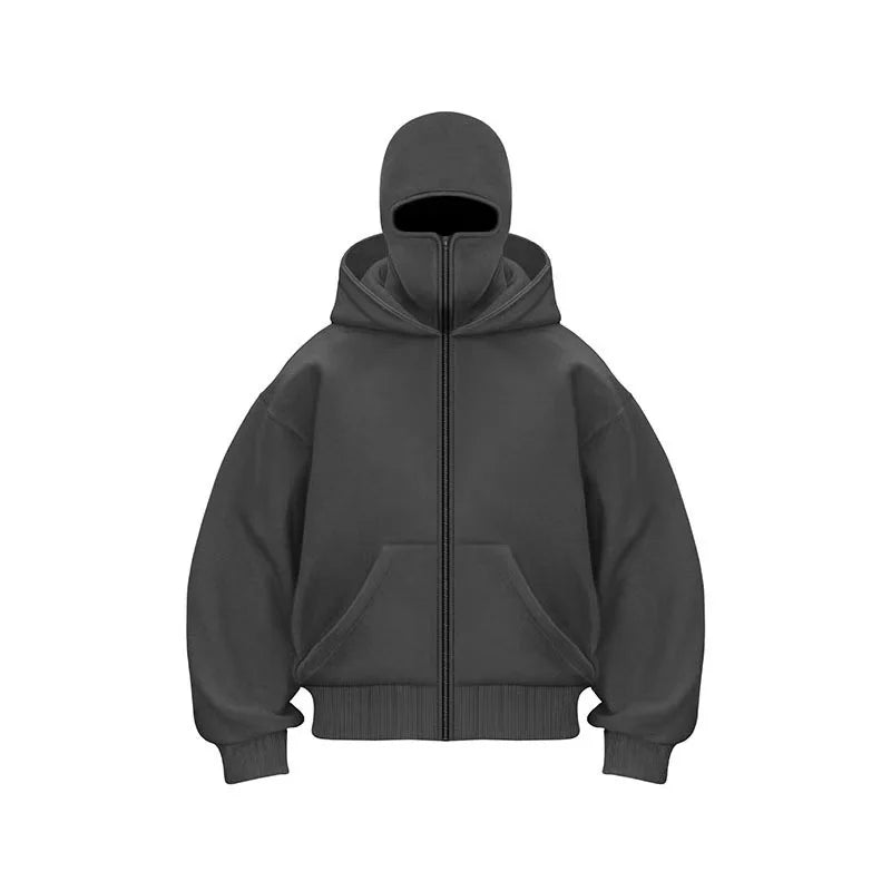 Minimalist Hooded Zip Sweatshirt
