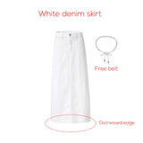 Women's Cotton Denim Midi Skirt | Spring 2026