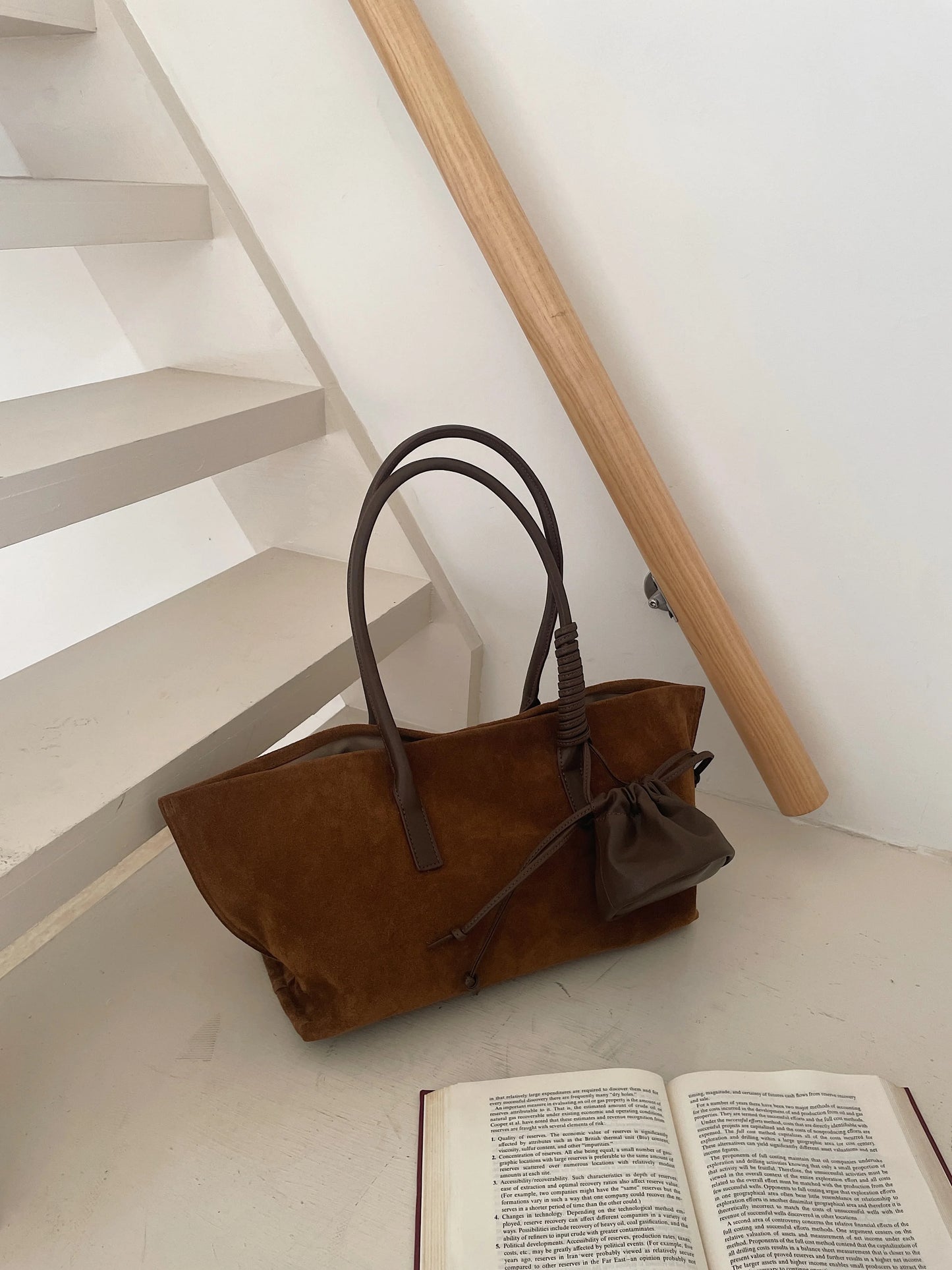 Motingsome Oversized Suede Tote Bag Women Shoulder Handbag and Purses Luxury Design Bags Roomy Casual Tote Large Capacity New In