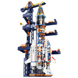 Manned Rocket Model Building Blocks Space Station Construction Toy Rocket Bricks City Architecture Kids STEM Toys
