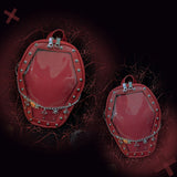 Gothic Punk Coffin Shape Ita Bag Women Clear Backpacks Dark Lolita Handbag and Shoulder Bag Girls Cosplay Designer 2 Insert