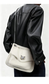 BAFELLI Genuine Leather Chain Bag – Chic Crossbody Tote