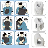 New Pattern Inflatable Travel Pillow Portable Chin Support Neck Pillow for Airplane Car Bus Train Office Nap Rest Support Pillow