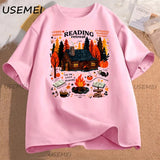 Cozy Cabin Reading Retreat T-Shirt
