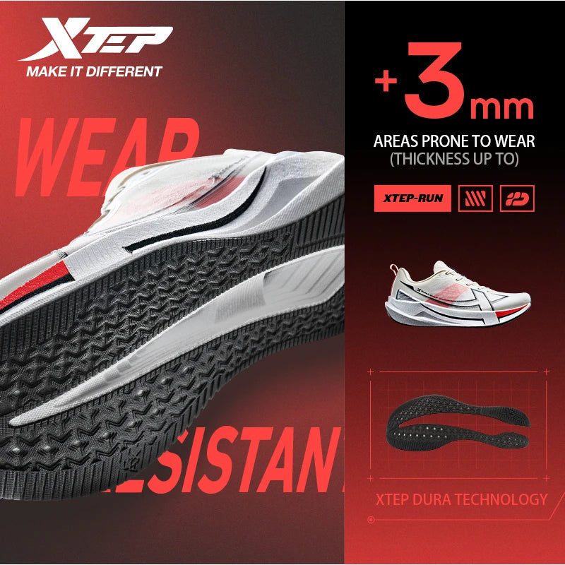Xtep 2000km 5.0 Running Shoes Soft Marathon Sneakers Cushion Durable Professional Combat Street Lightweight Shoes 874119110023