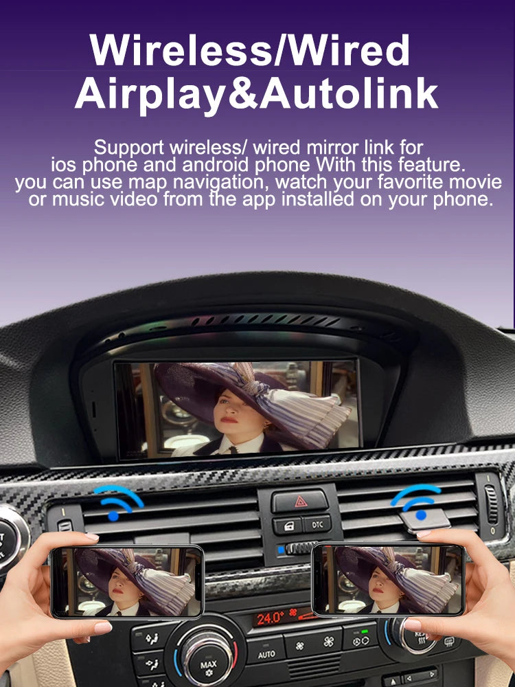 AUTOTOP 8.8" Wireless CarPlay & Android Auto for BMW 3 & 5 Series