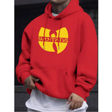 90s Hip Hop Print Fleece Pullover Hoodie