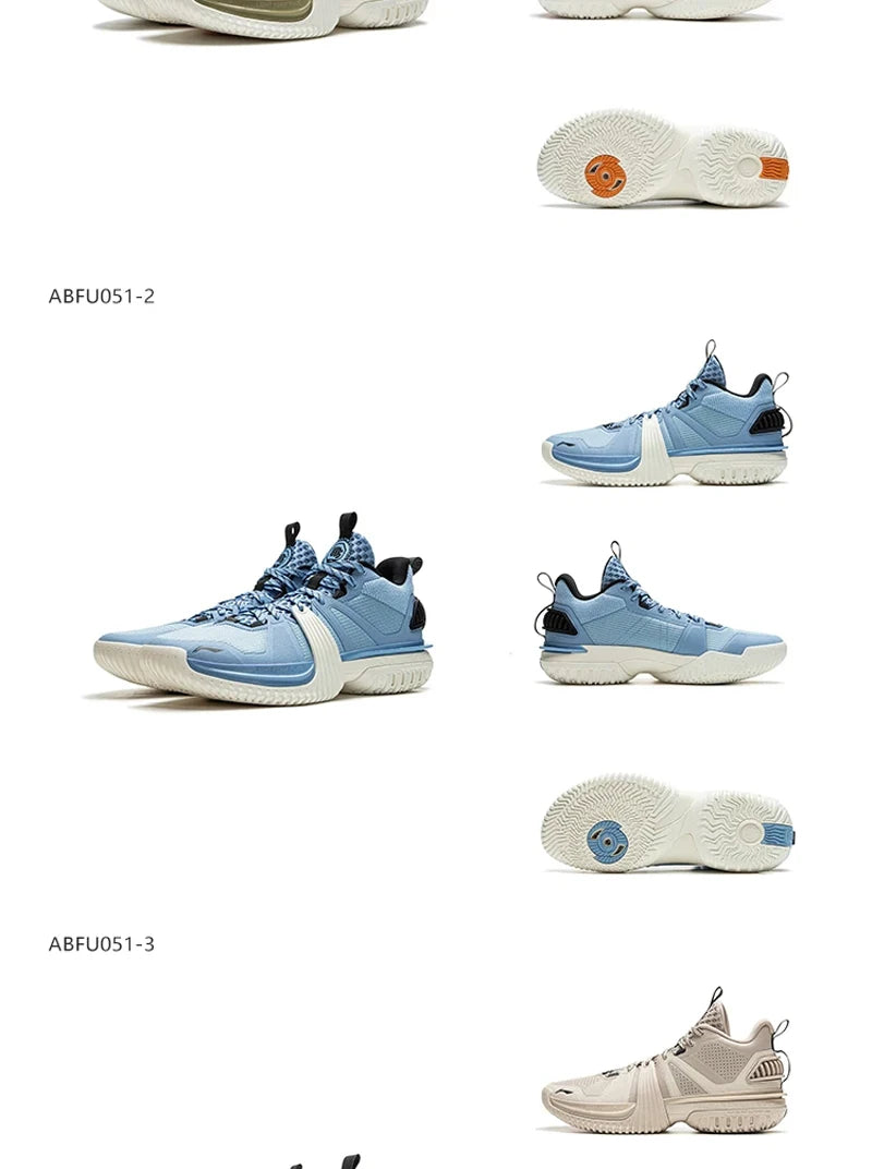 Li-Ning Men's BAD5 STORM 2024 WNTR Outdoor Basketball Shoes LIGHT FOAM PLUS Cushion TUFF OS Wearable LiNing Sneakers ABFU051