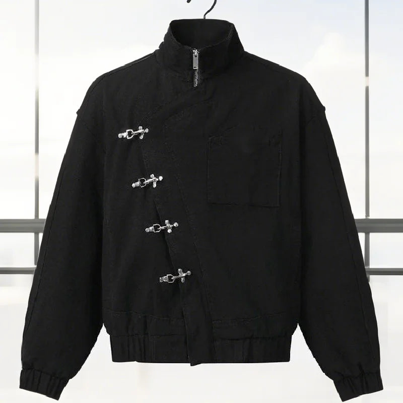 Women' S Vintage Autumn Winter Jacket Airplane Buckle Loose Lapel Coat Full Sleeve Outwears 2025 New Lady High Streetwears