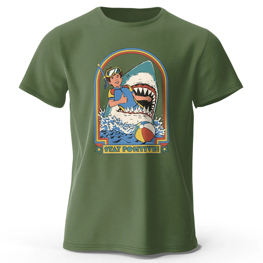 Men's "Stay Positive" Vintage Cotton T-Shirt