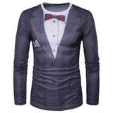Dapper Gentleman Graphic Long Sleeve Tee