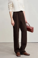 AMII Wide-Leg Cotton Jeans | Warm Winter Denim for Women