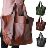 Large PU Leather Tote Bag for Everyday Carry
