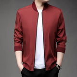 Men’s Classic Baseball Collar Casual Jacket