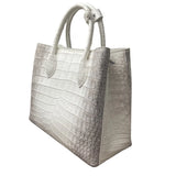 Himalayan Crocodile Belly Leather Women's Structured Handbag