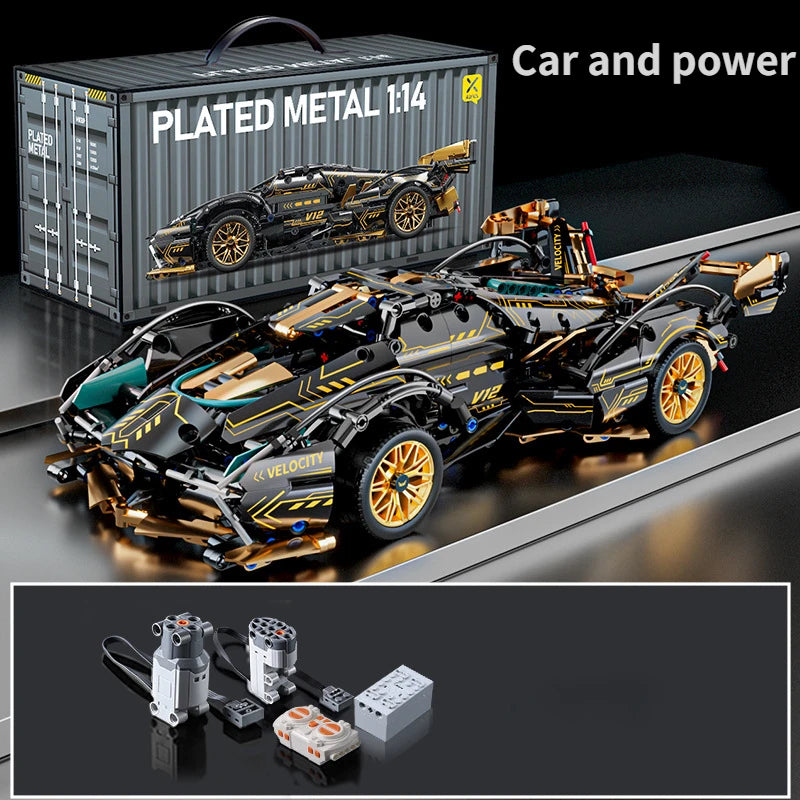 V12 Block Roadster RC Racer 1:14 DIY Building Kit