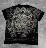 Men's Affliction Style Y2K Graphic Tee – Double-Sided Print