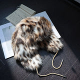 Leopard Print Faux Fur Winter Bomber Hat