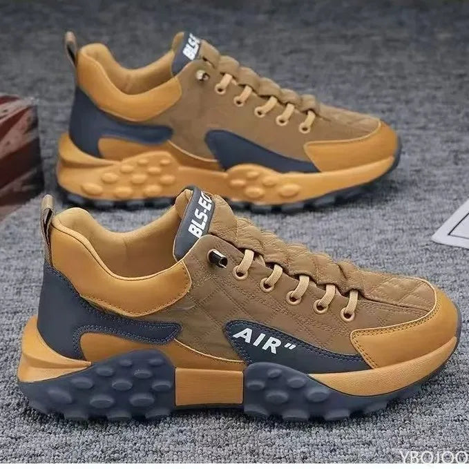 Large Size Spring and Autumn New Thick Sole Height Increasing Casual Men's Shoes Niche Trend Versatile Flat Sports Men's Shoes